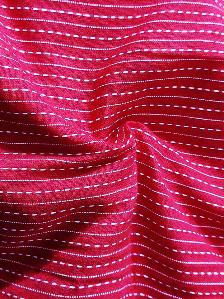 Pink Cotton Kantha Fabric 